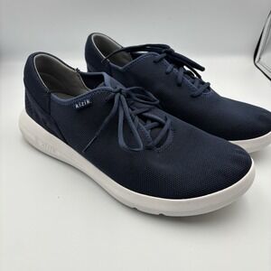 Kizik Madrid Eco Knit Shoes Blue Sneakers Mens 12‎ Womens 13.5 Casual Lace Up
